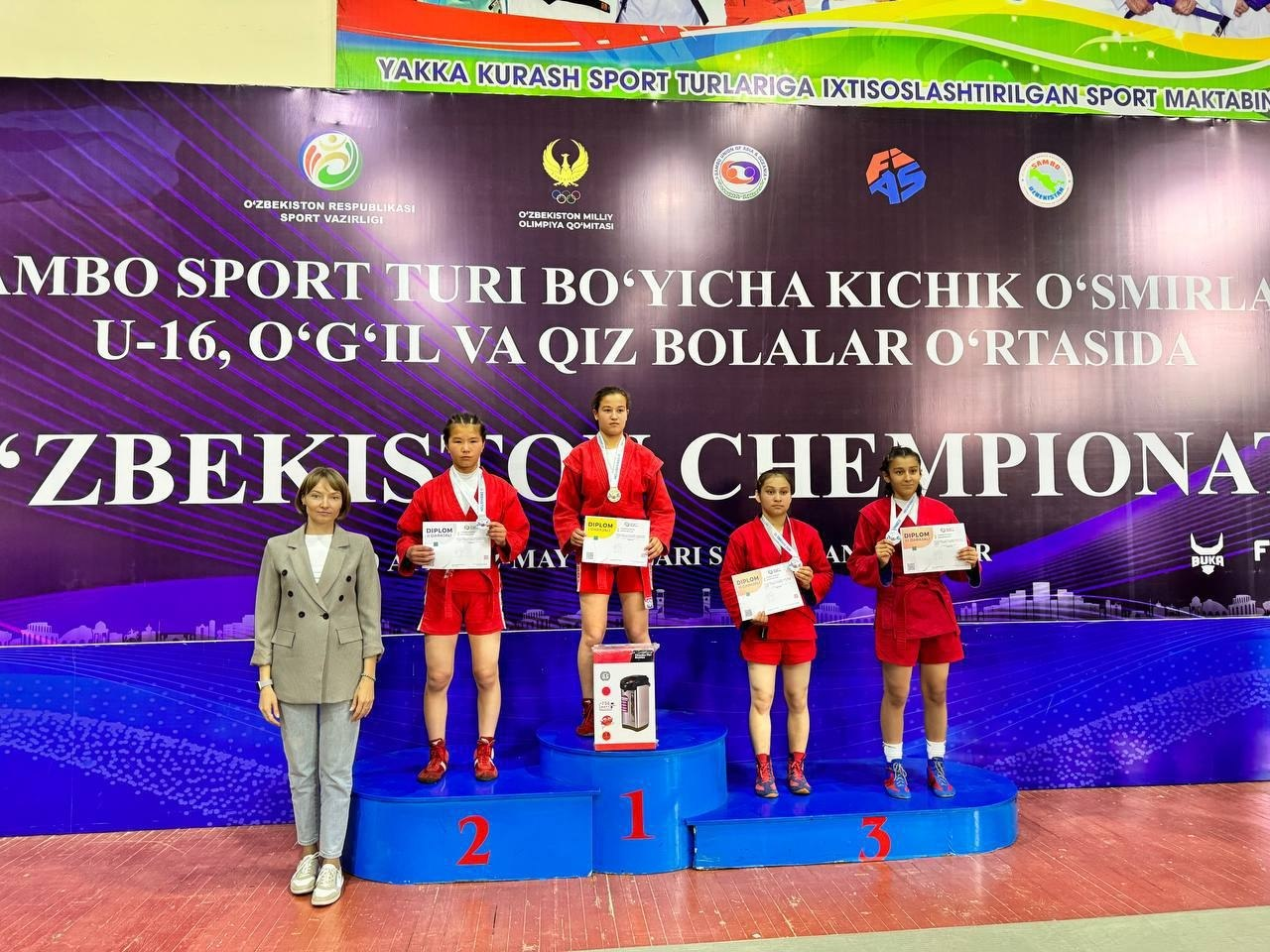 Samarqandda o‘tkazilgan sambo bo‘yicha U-16 O‘zbekiston chempionatida Xorazm vakillarining natijalari